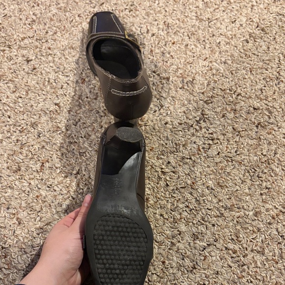 Rialto Women's Dark Brown Heels with Buckle Detail - Picture 4 of 5